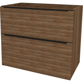 Koupelnový nábytek Mereo Mailo Koupelnová skříňka 1005x700x476 mm, černé madlo, Multidecor, Ořech Pacifik tabákový, CN592SBOPT2