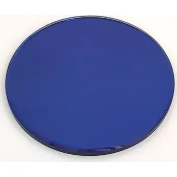 Kuchyňské prkénko Skl. deska kulatá, modré zrcadlo 150 mm, síla skla 8 mm (Skleněná deska kulatá o průměru cca 150 a tloušťce cca 8 mm)