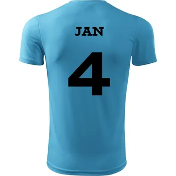 Běžecké oblečení Běžecký dres se jménem - Barva: tyrkysová, Velikost S