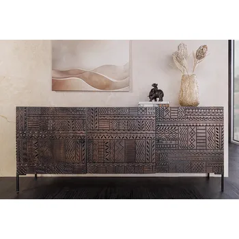 Příborník do zásuvky Designový příborník Elliot v tmavě hnědé barvě 177cm