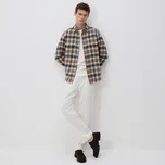 Reserved - Rovné kalhoty z lnu - krémová - YV373-01X - YV373-01X-S