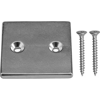 Dekorativní magnet Connex Neodymový magnet s otvory, 16 kg, 40 × 40 × 4 mm, 1 ks DY7100031