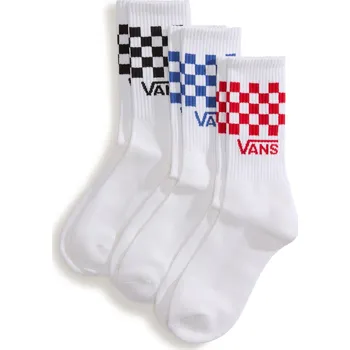 Pánské ponožky Sada ponožek Vans Classic Check Crew Velikost ponožek: 38,5-42 / Barva: bílá