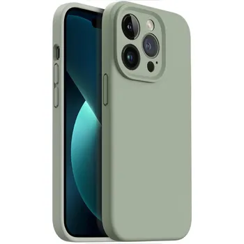 Pouzdro na mobilní telefon Silikonové pouzdro na iPhone 12 Pro Max (měděně zelená)