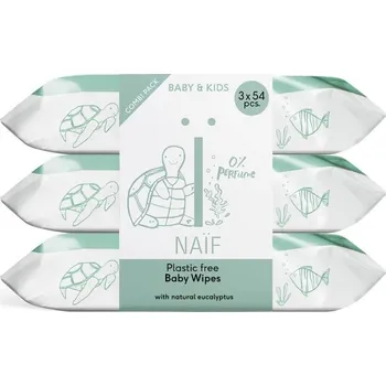 Dětský vlhčený ubrousek NAIF Vlhčené ubrousky pro děti a miminka 3x 54 ks