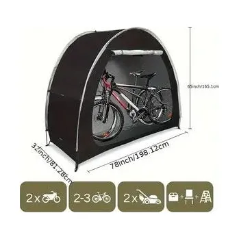 Příslušenství ke karavanu Přístřešek pro kola venkovní, vysoká kvalita, černé