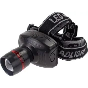 Čelovka Čelovka ZOOM černá (Baterka na čelo - čelová svítilna, osazena diodou s funkcí zoom)