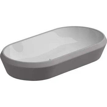 Umyvadlo Umyvadlo na desku Cruise, keramické, dvoubarevné, 80x42 cm, CRLAVOV80BI000038