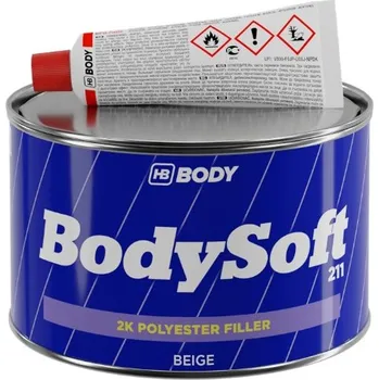 Karosářský tmel HB BODY tmel žlutý - soft 211 2Kg