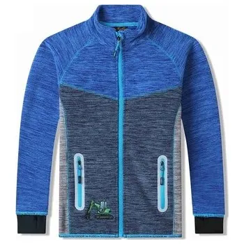 Chlapecká mikina CHLAPECKÉ MIKINY Z FLEECU BM5613 - POHODLÍ DO CHLADNÝCH DNÍ VELIKOSTI 98-128 Velikost: 98, Barva: Modrá/tm.modrá