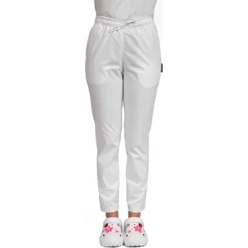 Zdravotnický oděv Doctor in uniforma - Unisex zdravotnické elastické kalhoty - bílé