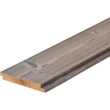 Obklad Palubka obkladová kartáčovaná polodrážka Thermowood Luna Arctic Layer smrk 19×142×3 000 mm