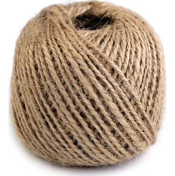 Barva na dřevo Přírodní provázek z juty - Ø1 mm