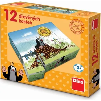 Hračka Krtkův rok - Dřevěné kostky 12 ks