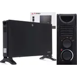 Elektrický konvektorový ohřívač 2000 W, černý TA940B