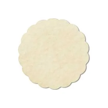 Jednorázový ubrus Rozetky PREMIUM průměr 9 cm béžové [40 ks],rychlé dodání