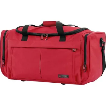 Cestovní taška Střední cestovní taška s kapsami a popruhem 80l Snowball 32170 červená