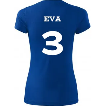 Sport Dámský volejbalový dres se jménem - Barva: královská modrá, Velikost XXL