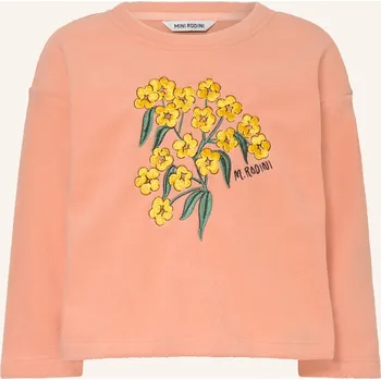 Dámská mikina Mini Rodini Dívčí Fleecový Svetr, lososová, 128