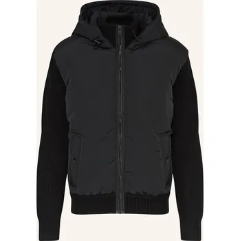 Pánská bunda Boss Pánská Bunda Kiaccio Ze Směsi Materiálů, černá, 48