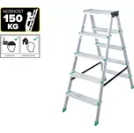 KRAUSE schůdky Al 5 oboustranné 105cm, nosnost 150kg 10.66-2-05-OB