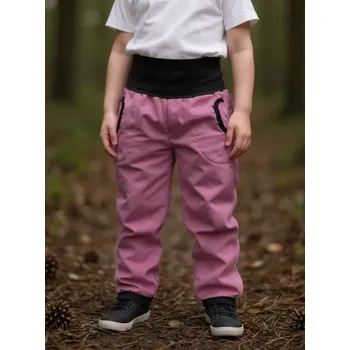 Dívčí kalhoty JOŽÁNEK Dětské softshellové kalhoty, růžové