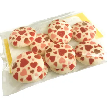 Čokoláda Hospodyňkám.cz Cukrová kolečka Srdíčka 12ks