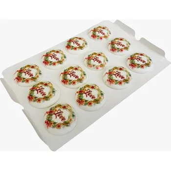 Čokoláda Hospodyňkám.cz Cukrová kolečka Love 12ks