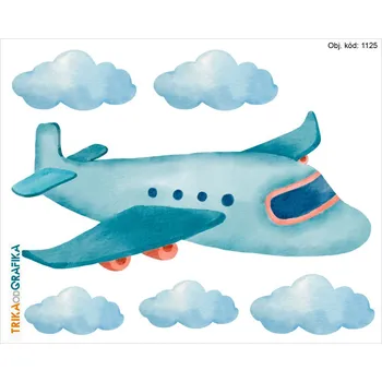 Textilie k potisku Letadlo 2 – nažehlovačka 14x11cm