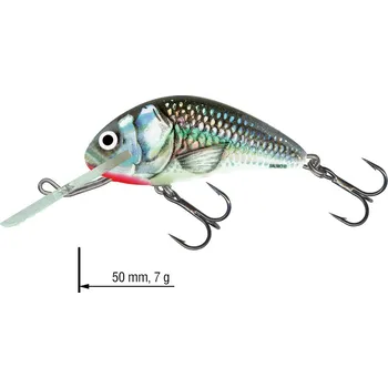 Umělá nástraha Wobler Hornet SALMO 5 cm - Color: HOLOGRAPHIC GREY SHINER