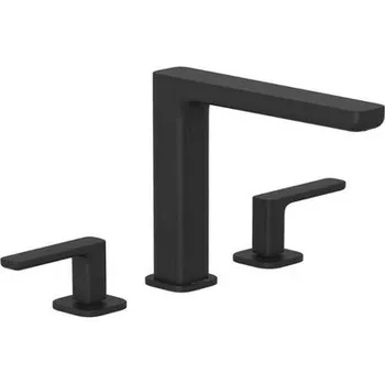 Vodovodní baterie Kludi Renon Umyvadlová baterie s výpustí Push-Open, 3-otvorová instalace, matná černá