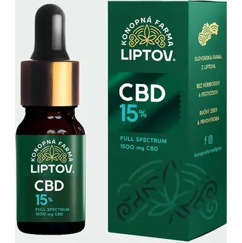 CBD Konopná Farma Liptov CBD olej / kapky 15%