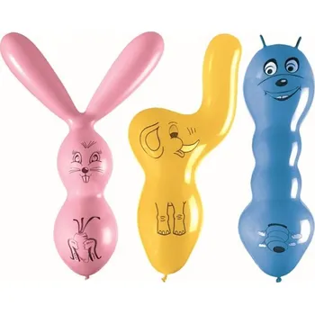 Balónek Gemar Set latexových balónů - Zvířátka 3 ks