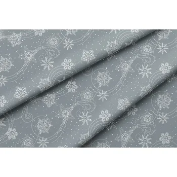 Orbytex Vánoční látka teflonová š.160cm - V12 - šedá