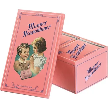 Manner Neapolitaner Schitten 1898 Retro Dóza oplatky z kakaového krému s lískovými oříšky dárkové balení 600g