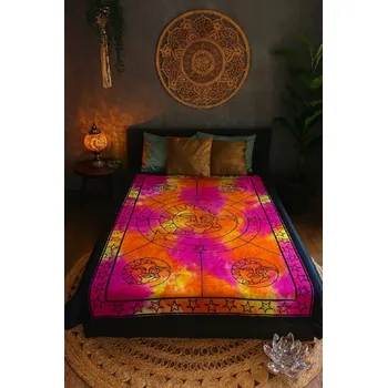 Přehoz na lůžko Přehoz - Batikovaná hvězda 140 - 210 cm