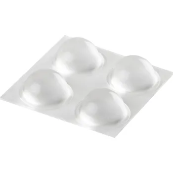 Walteco Tlumič nárazu, průměr 16x7,9mm, samolepící, transparentní, 4 ks