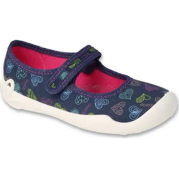 Dívčí bačkory BEFADO dětské papučky/balerínky - BLANCA 114Y535 Soft-B Velikost: 32