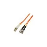 QOLTEC Světlovodný patch cord OM2 LC/UPC,ST/UPC 3m LSZH oranžová