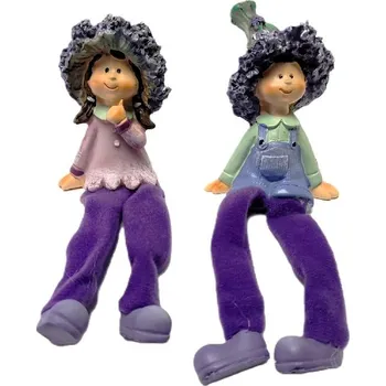 Zahradní dekorace Prodex Import Děti levandule látkové nohy velké