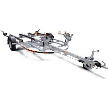 Přívěs k motorovému vozidlu Brzděný přívěs pro dva vodní skútry RESPO T255, 400 cm, 430 kg, 1350 kg