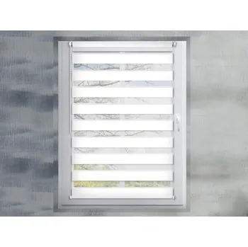 Roleta FEXI Zatemňovací Roleta Den a noc, Silk bílá, A 090, 150x30 cm