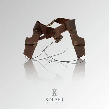 Replika zbraně Kolser | Westernový holster pro 2 revolvery 115 cm