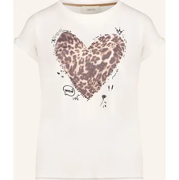 Dámské tričko Cartoon Dámské Tričko, krémová / hnědá / tmavě hnědá, 36