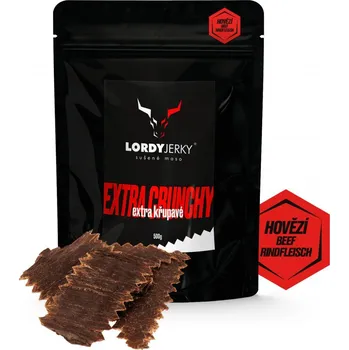 Lordy Jerky Natural hovězí sušené maso, 500 g