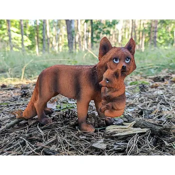 Zahradní dekorace Prodex Import Liška s mládětem zahradní dekorace