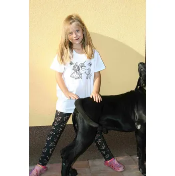 Dívčí tričko Princezna s jednorožcem - Tričko s motivem Bílá M