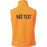 Vesta GLASGOW oranžová Logo + potisk na zádech