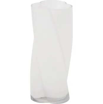 Váza Atmosphera Skleněná váza WILD ROMANCE, bílé sklo, Ø 10,5 cm