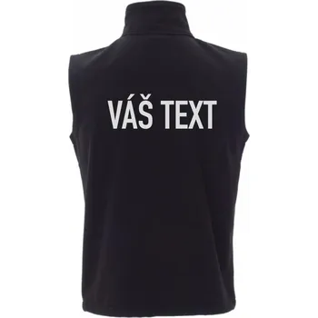 Pánská vesta Vesta GLASGOW černá Logo + potisk na zádech